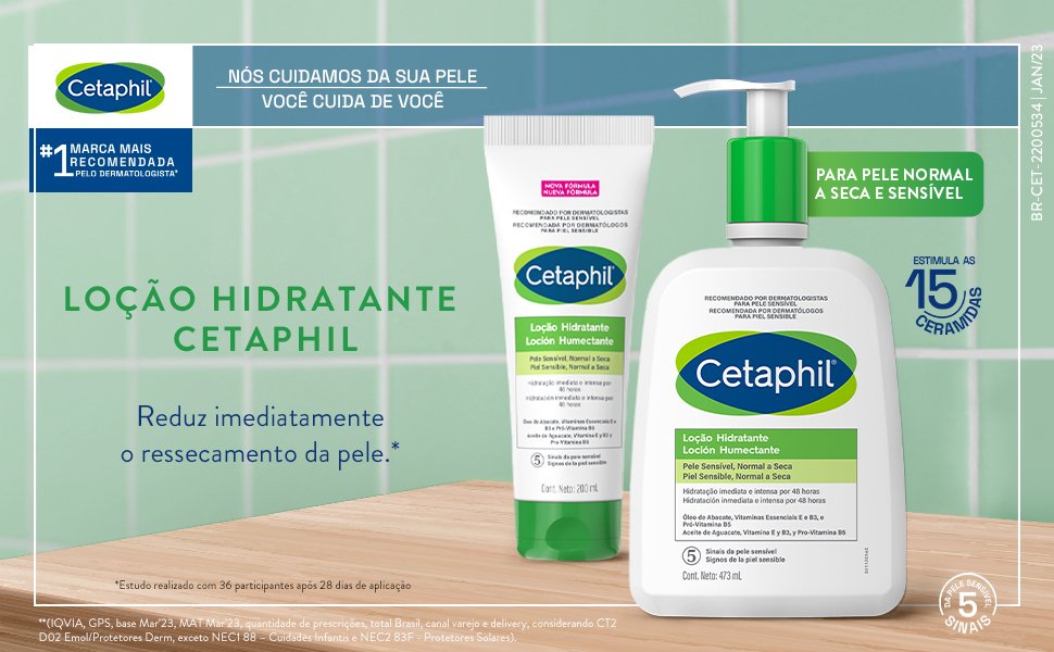 loção hidratante, hidratante corporal, pele normal a seca, pele sensível