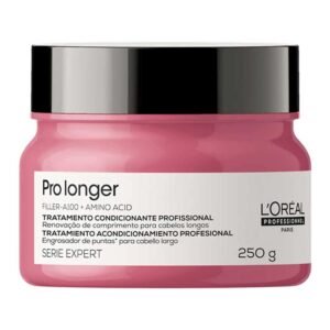 L’Oréal Professionnel Máscara de Tratamento Pro Longer | Reduz a Quebra e a Aparência de Pontas Duplas | Adiciona Suavidade e Brilho | Para Cabelos Finos e com Afinamento | 250g