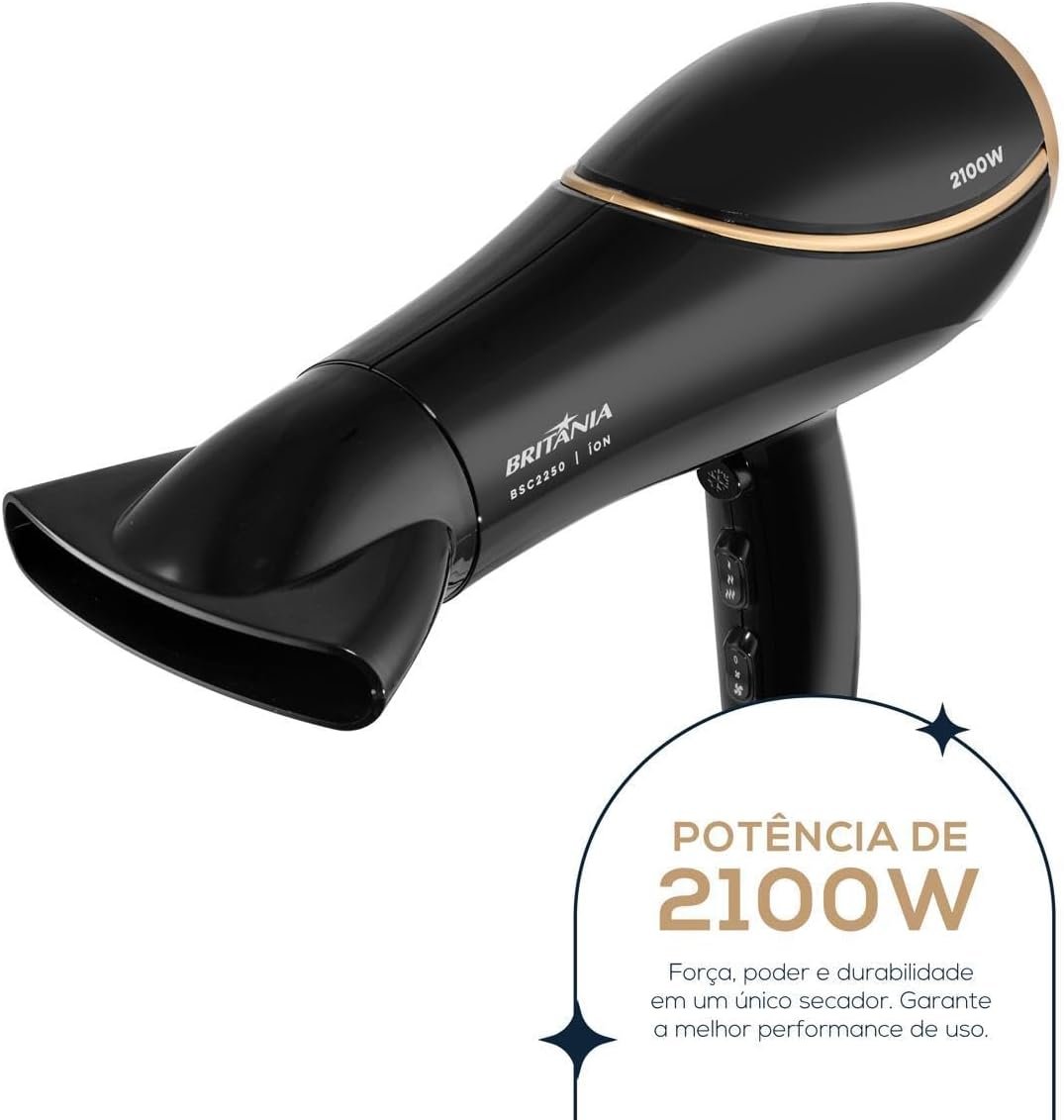 Secador de Cabelos Britânia Bivolt 2100W BSC2250 Bivolt - Imagem 2