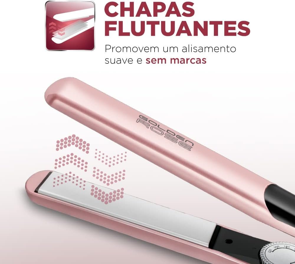 MONDIAL Prancha Alisadora, Golden Rose/Preto, Bivolt - P-20 - Imagem 4