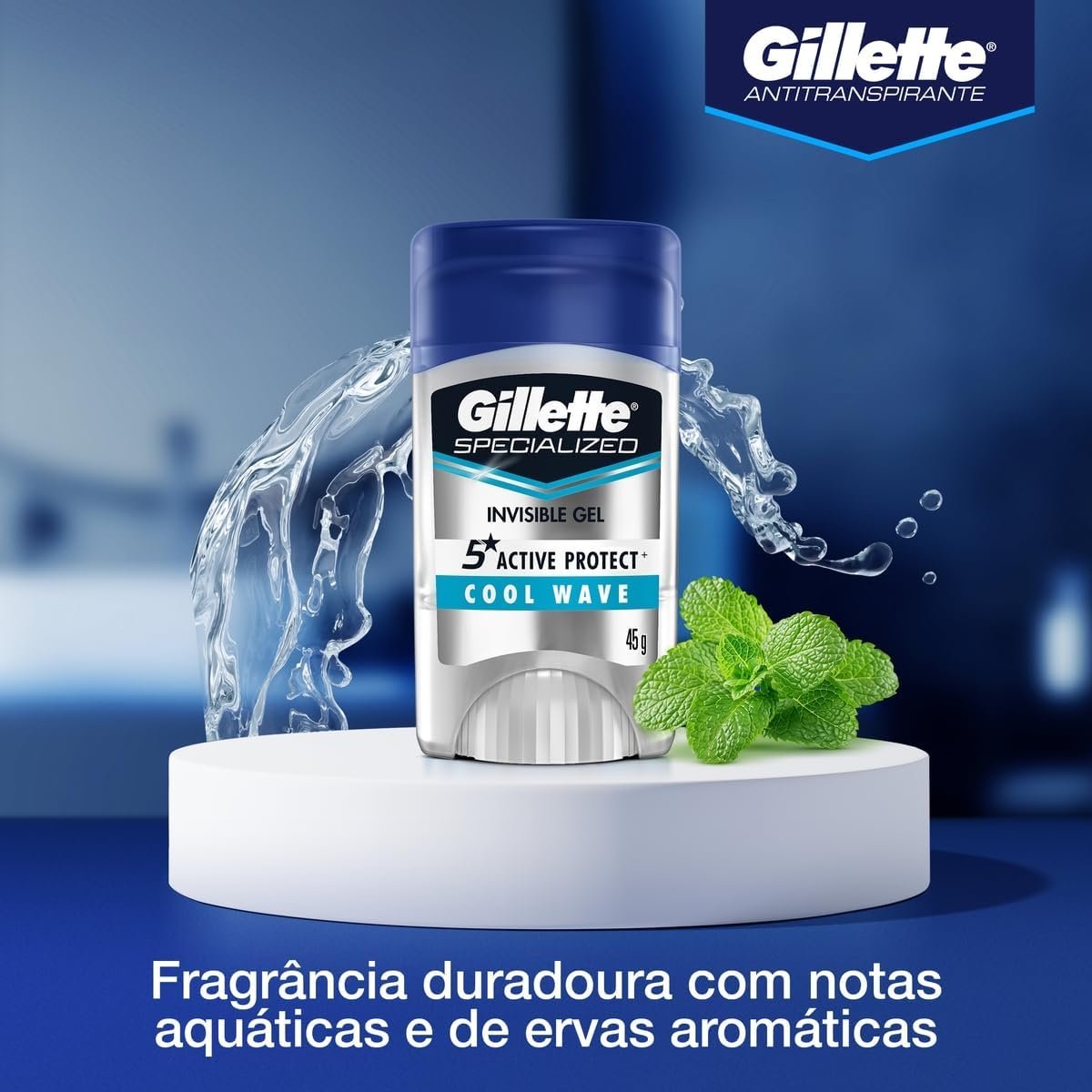 Gillette Desodorante Antitranspirante em Gel Cool Wave 45 g - Imagem 8