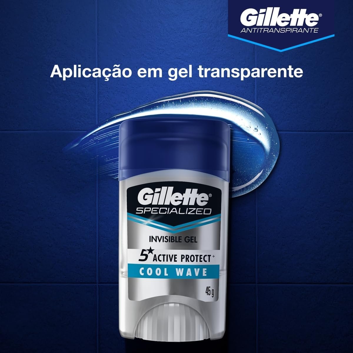 Gillette Desodorante Antitranspirante em Gel Cool Wave 45 g - Imagem 5