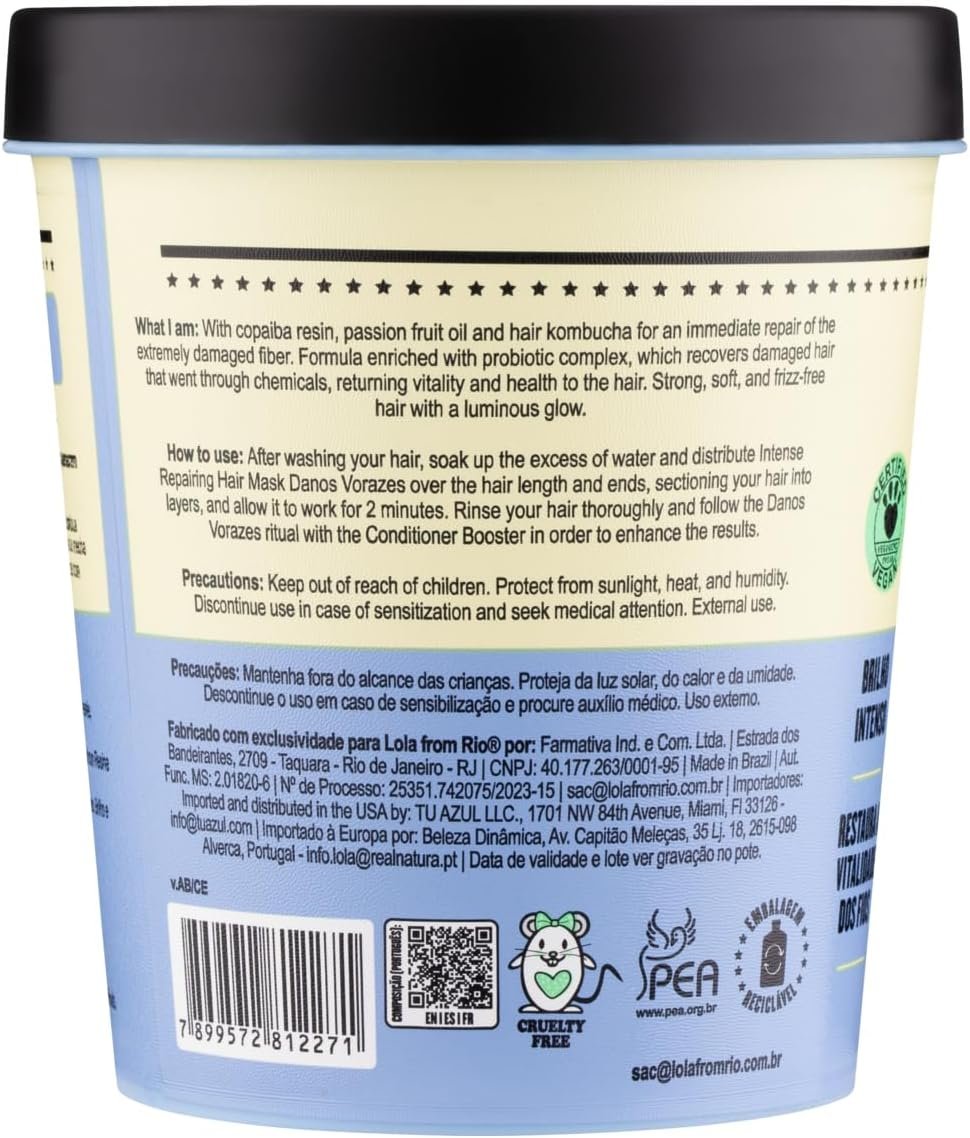 Danos Vorazes Máscara de Tratamento 450g , Lola Cosmetics - Imagem 4